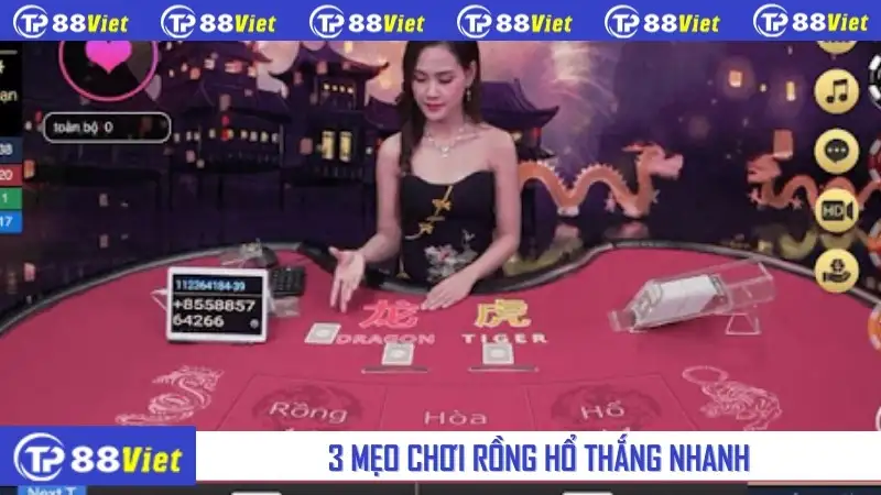 3 mẹo chơi Rồng Hổ thắng nhanh