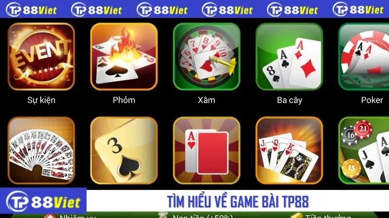 Tìm hiểu về game bài TP88